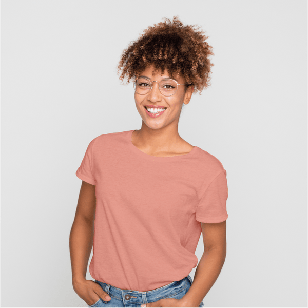 Duurzaam t-shirt roze ronde hals